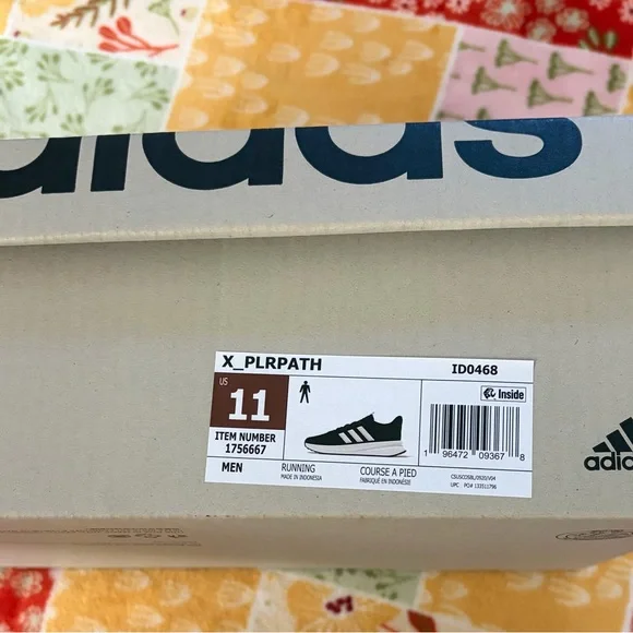 ❤️Adidas Black and White Athletic Shoes Size 11 New X _PLRPTH Running Shoes - Picture 7 of 7